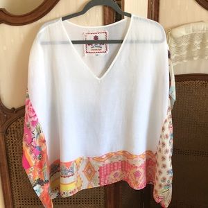 Johnny Was Handkerchief Hem Blouse